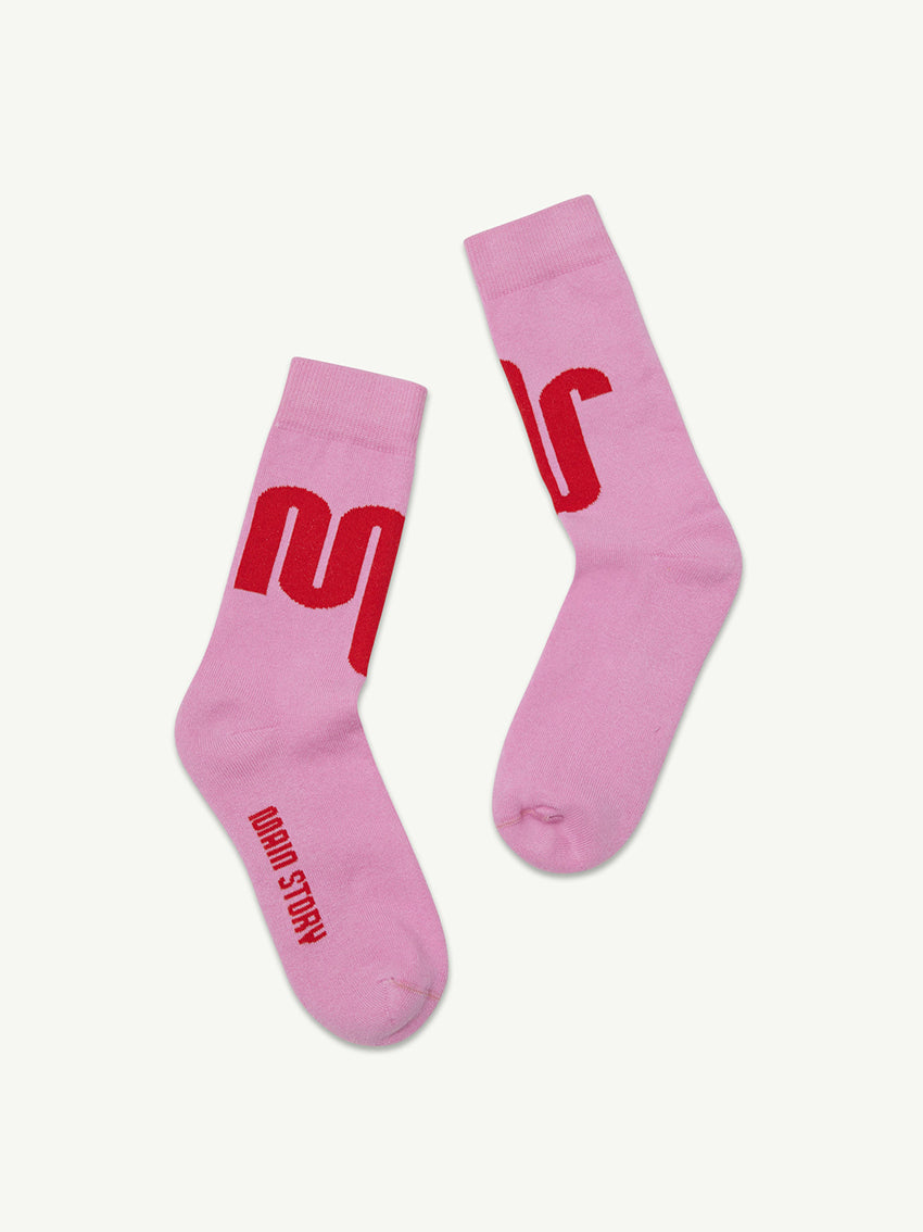 Socks Pink Knit