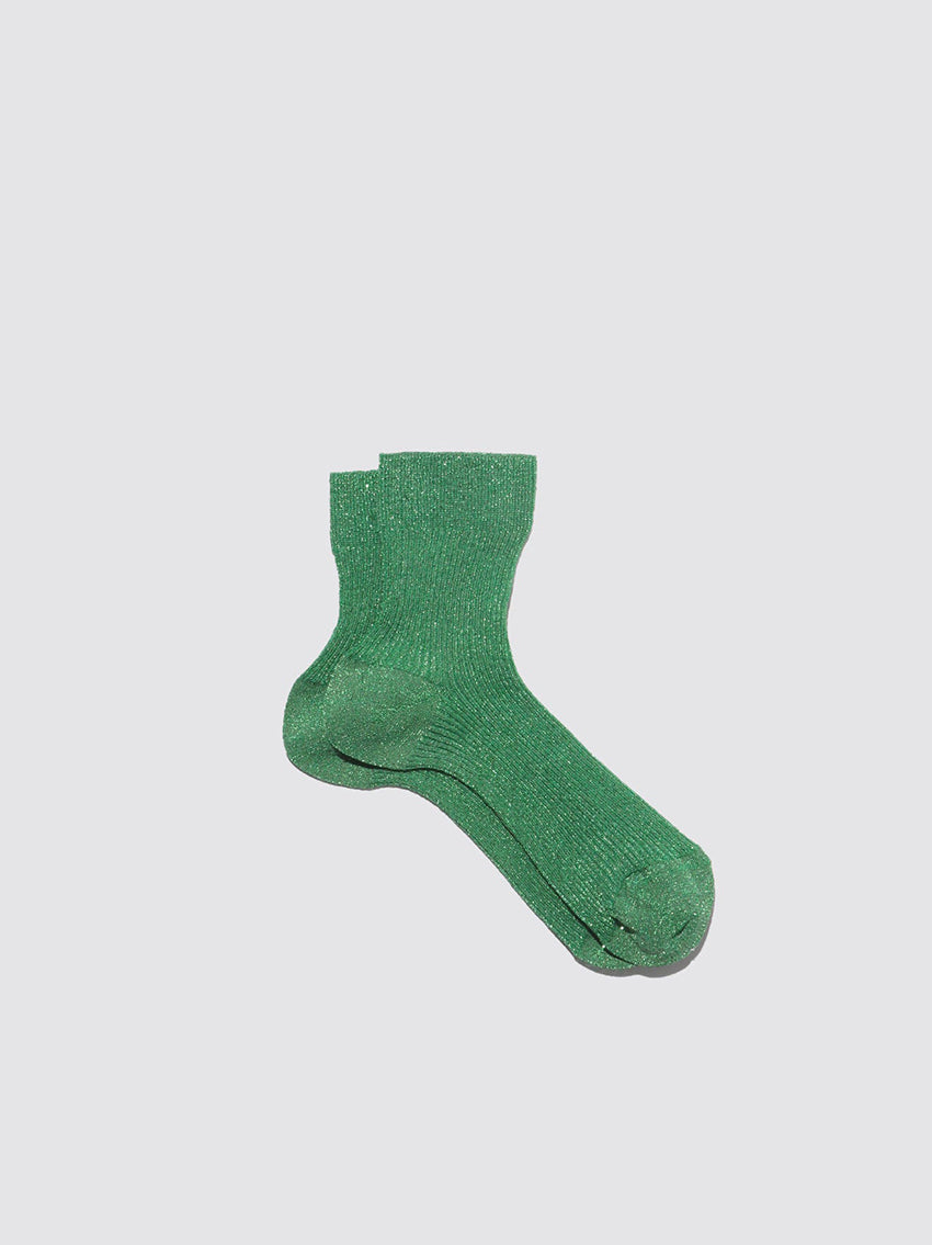 Lurex Socks Green