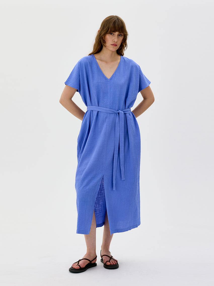 Alisa Organic Cotton Dress Light Blue