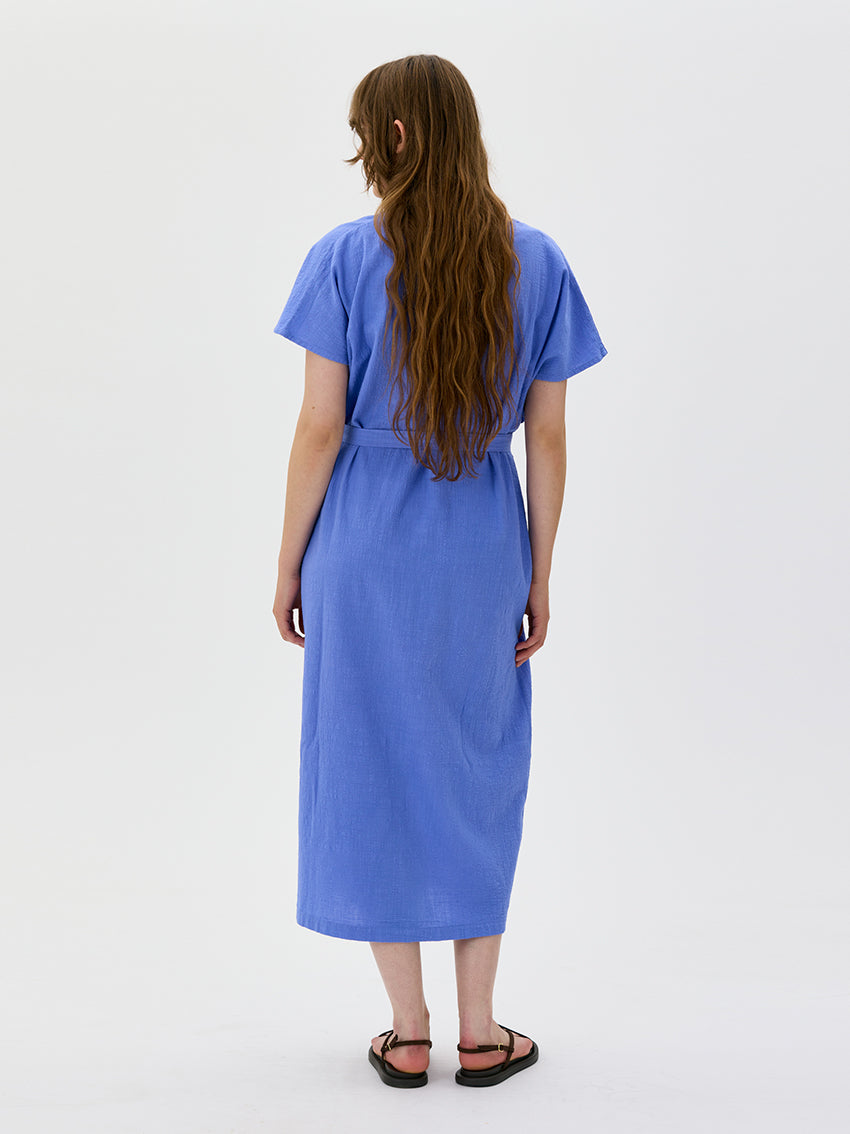 Alisa Organic Cotton Dress Light Blue