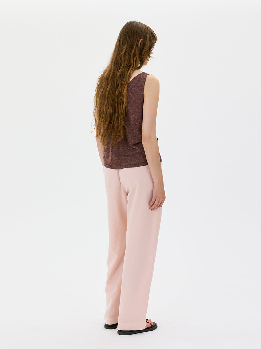Essi Tencel Organic Cotton Linen Trousers Pink