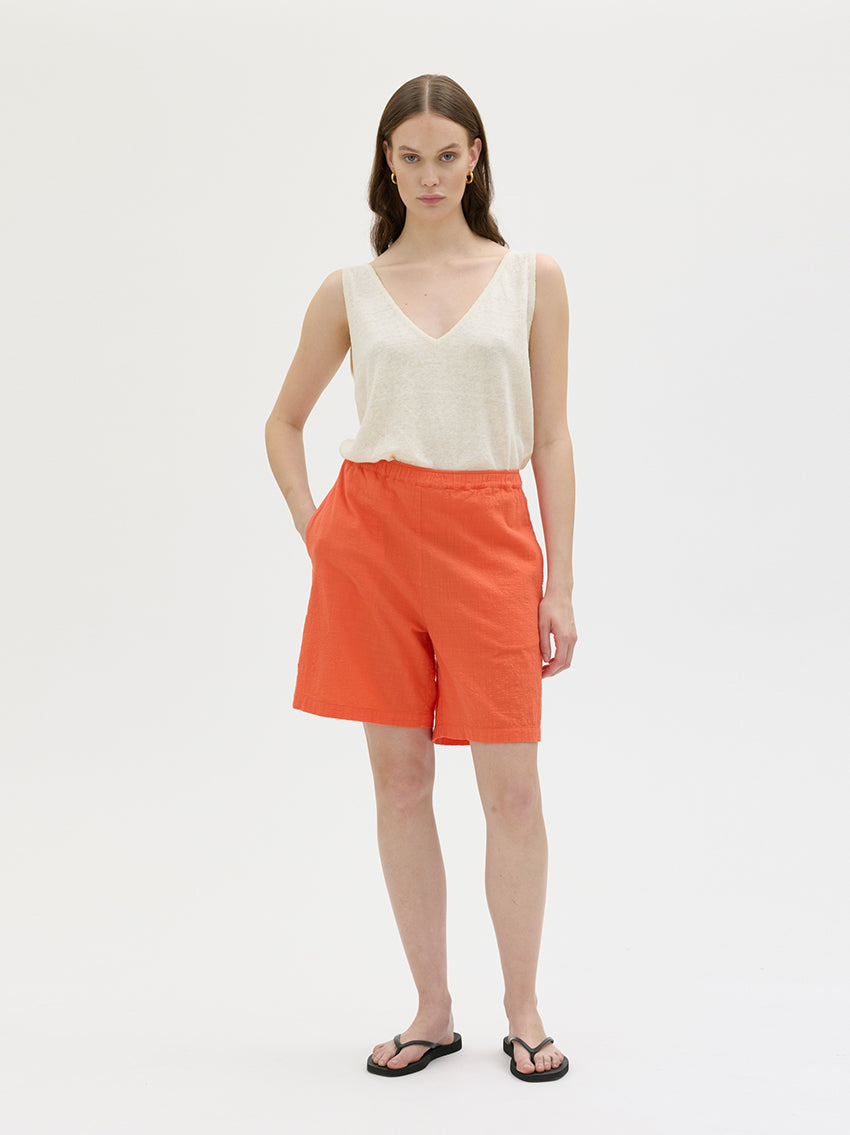Lipa Organic Cotton Shorts Tomato Red