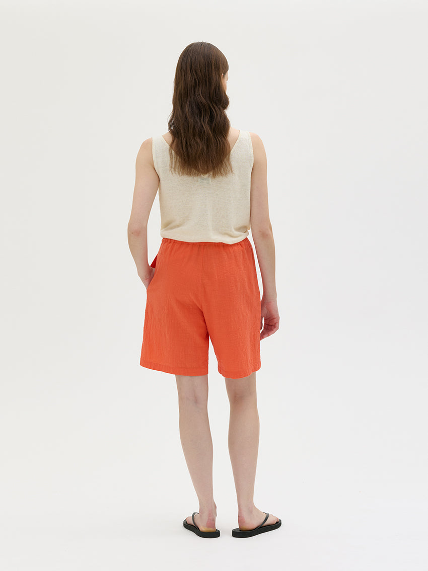 Lipa Organic Cotton Shorts Tomato Red