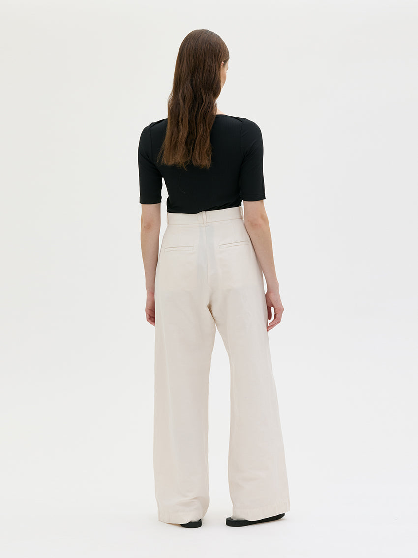 Hana Trousers White