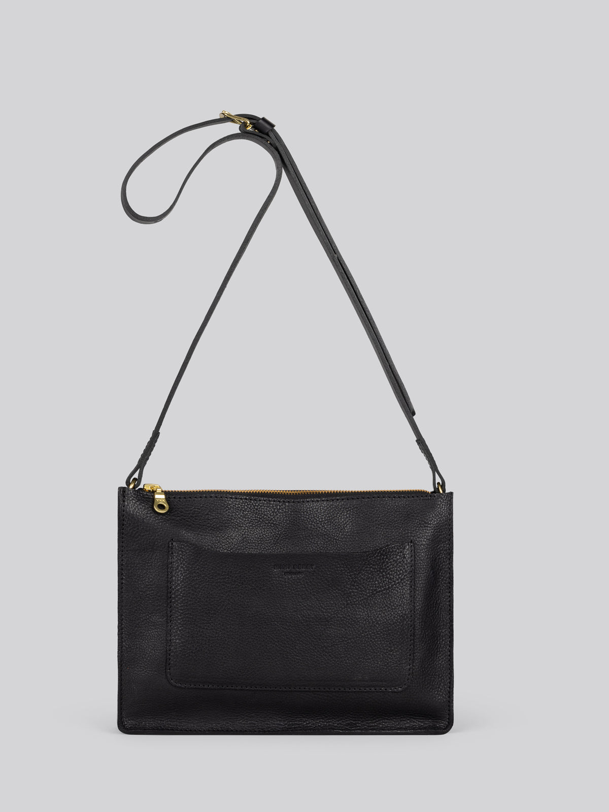 Kite Leather Bag Grainy Black