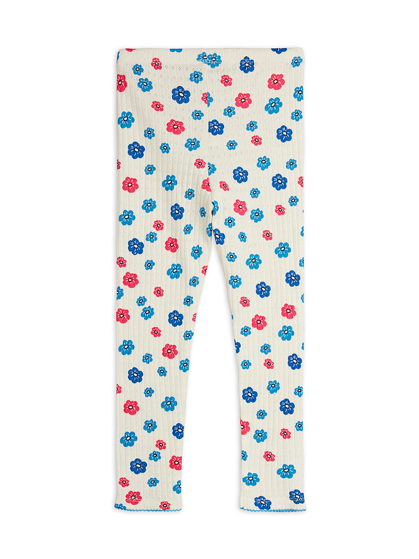 Flower AOP Pointelle Leggings Multi