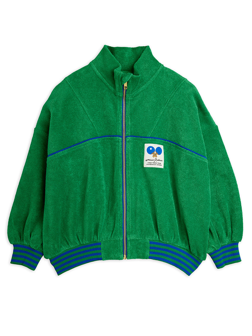 Table Tennis Patch Terry Cardigan Green