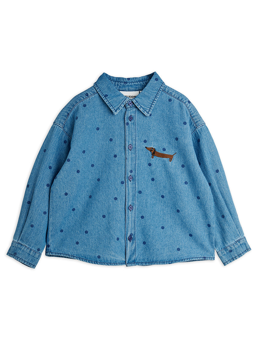 Denim Dots Shirt Blue