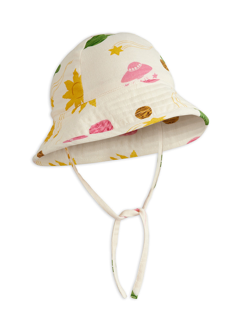 Space Muslin Sun Hat Off-White