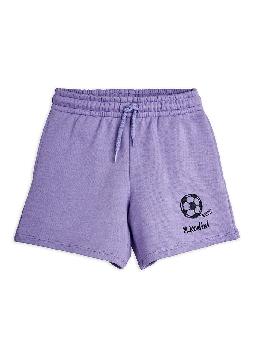 Football Emb Sweatshorts Purple