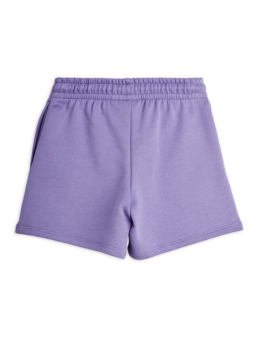 Football Emb Sweatshorts Purple