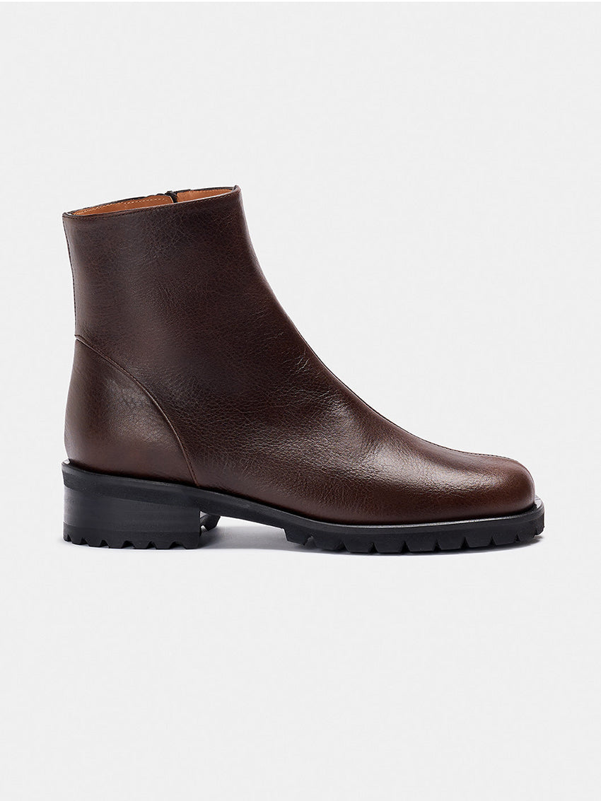 Bina Bootie Dark Brown