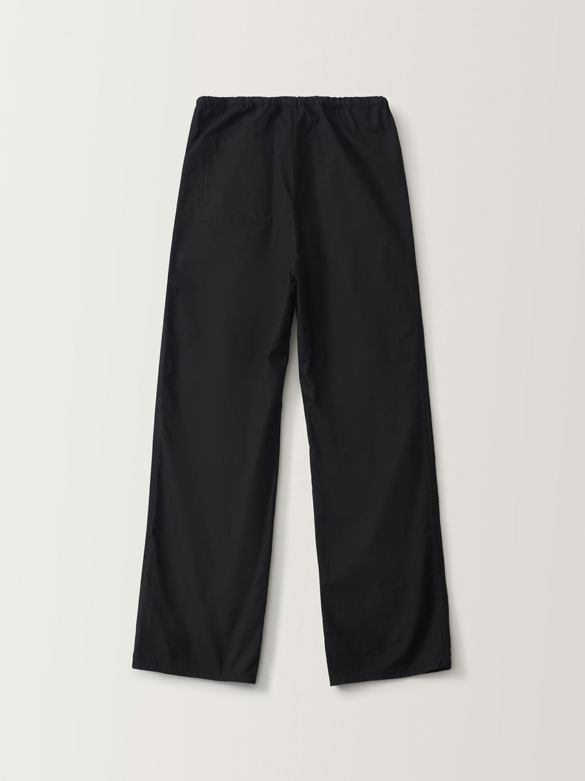 Lazy Cotton Drawstring Pants Black