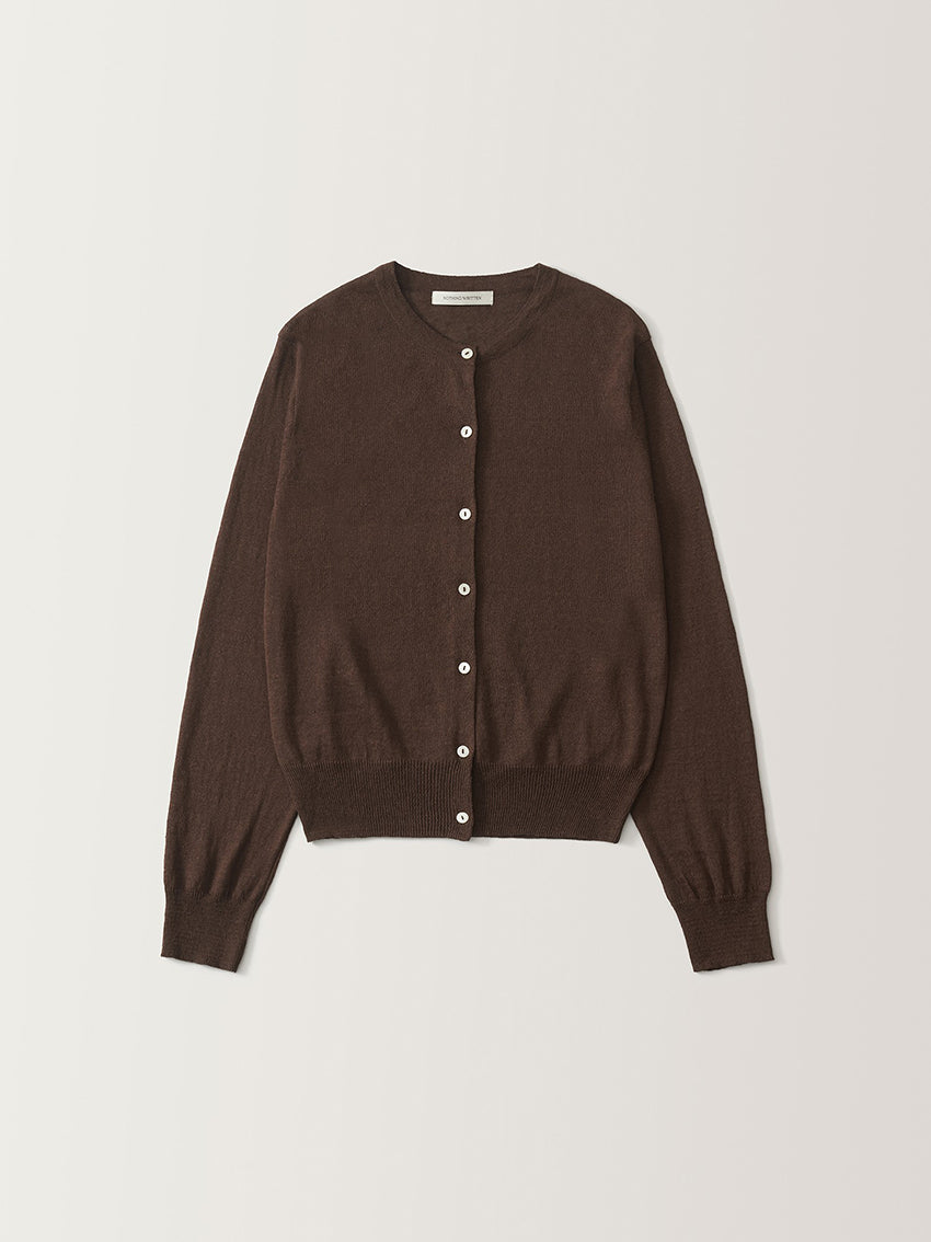 Rola Linen Cardigan Brown