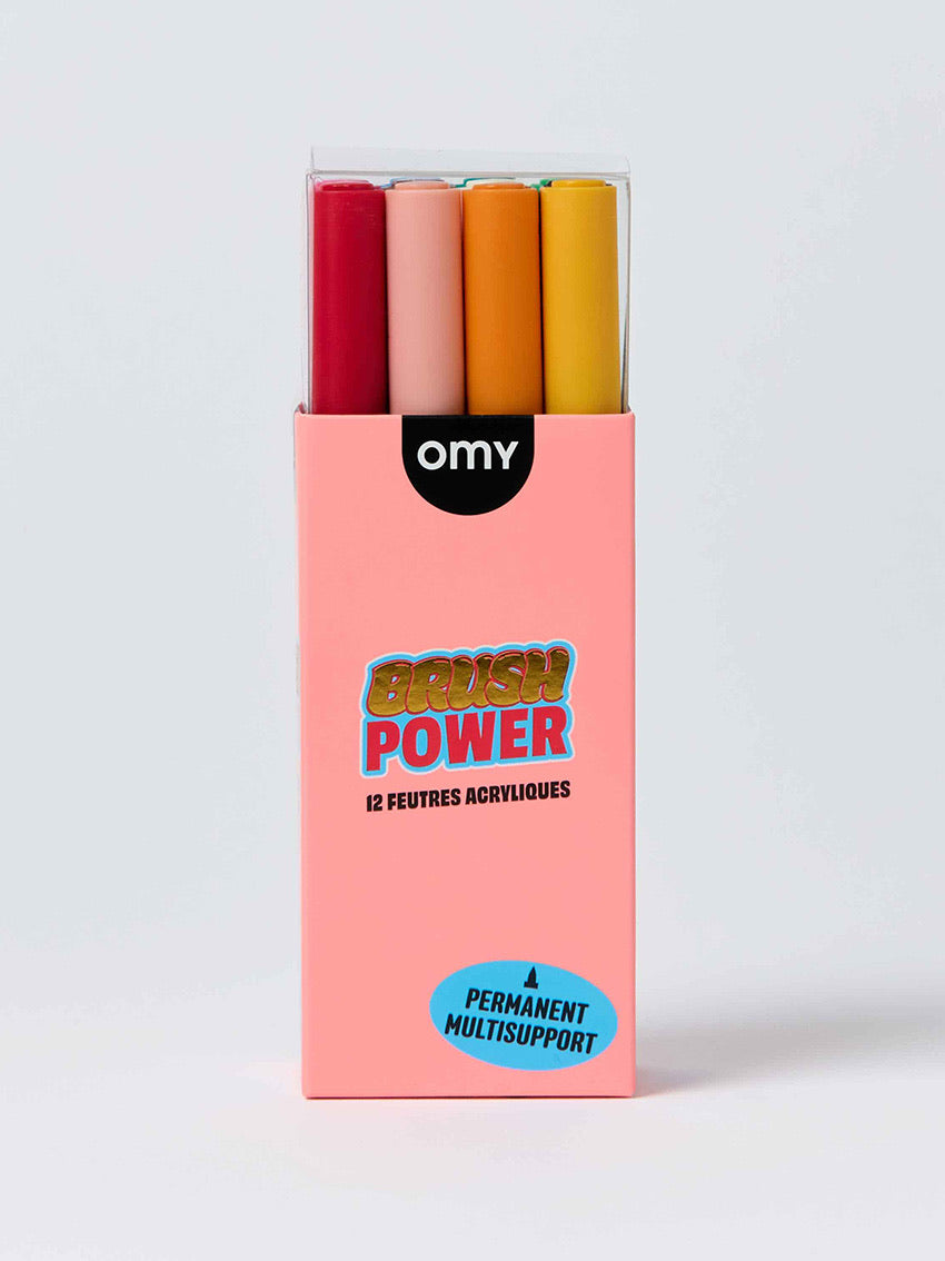 Brush Power - 12 Acrylic Markers