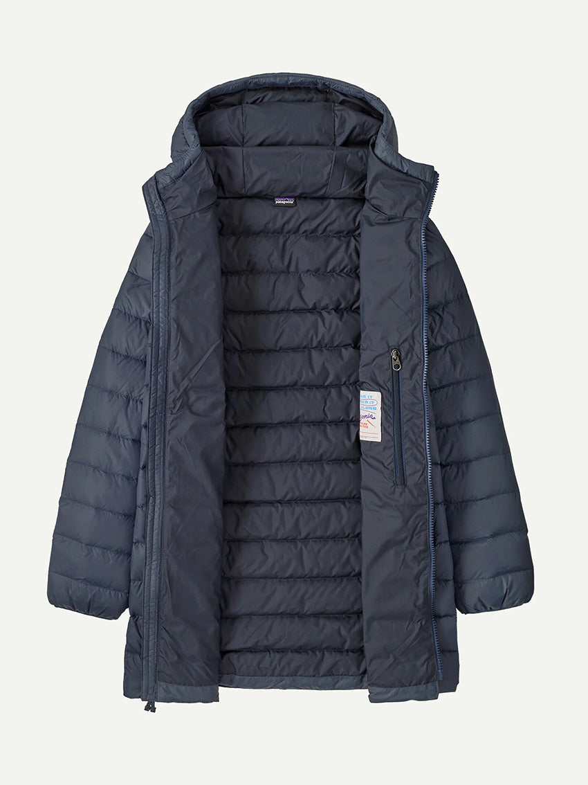Kids Down Sweater Parka Smolder Blue
