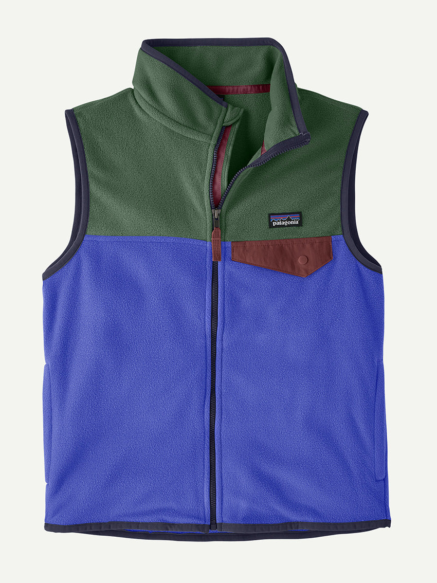 Kids Micro D Snap-T Vest Eddy Blue