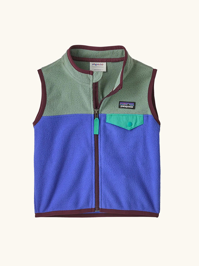 Baby Micro D Snap-T Vest Eddy Blue