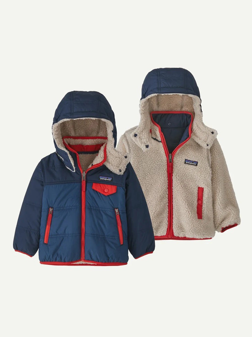 Baby Reversible Tribbles Hoody Stone Blue