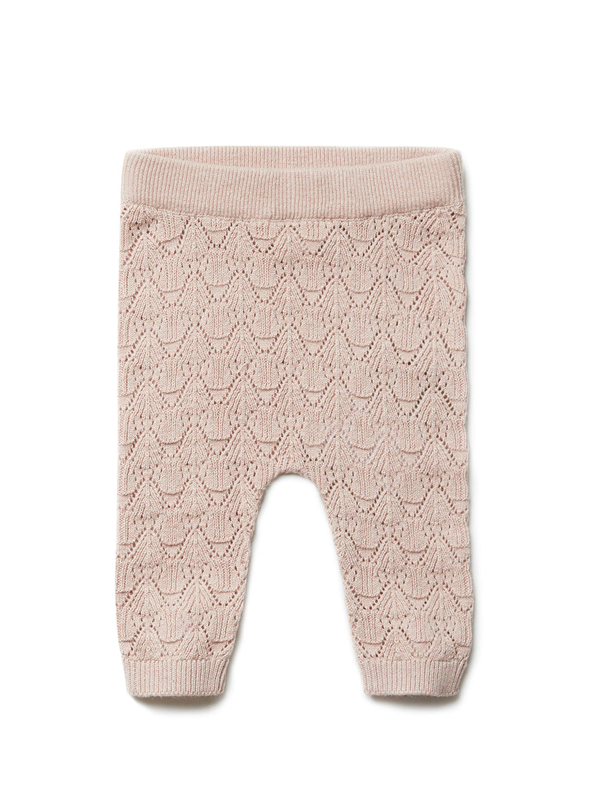 Cotton/Silk Pants Cameo Rose