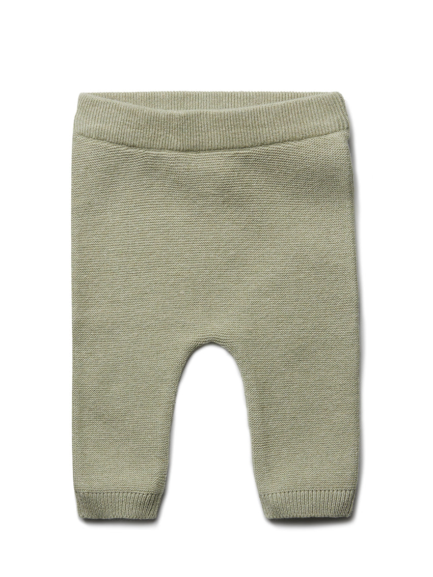 Cotton/Silk Pants Pistazie