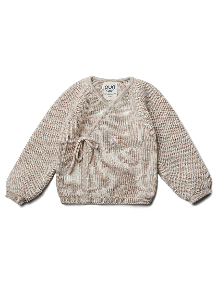 Merino Wool Kimono Naturmelange