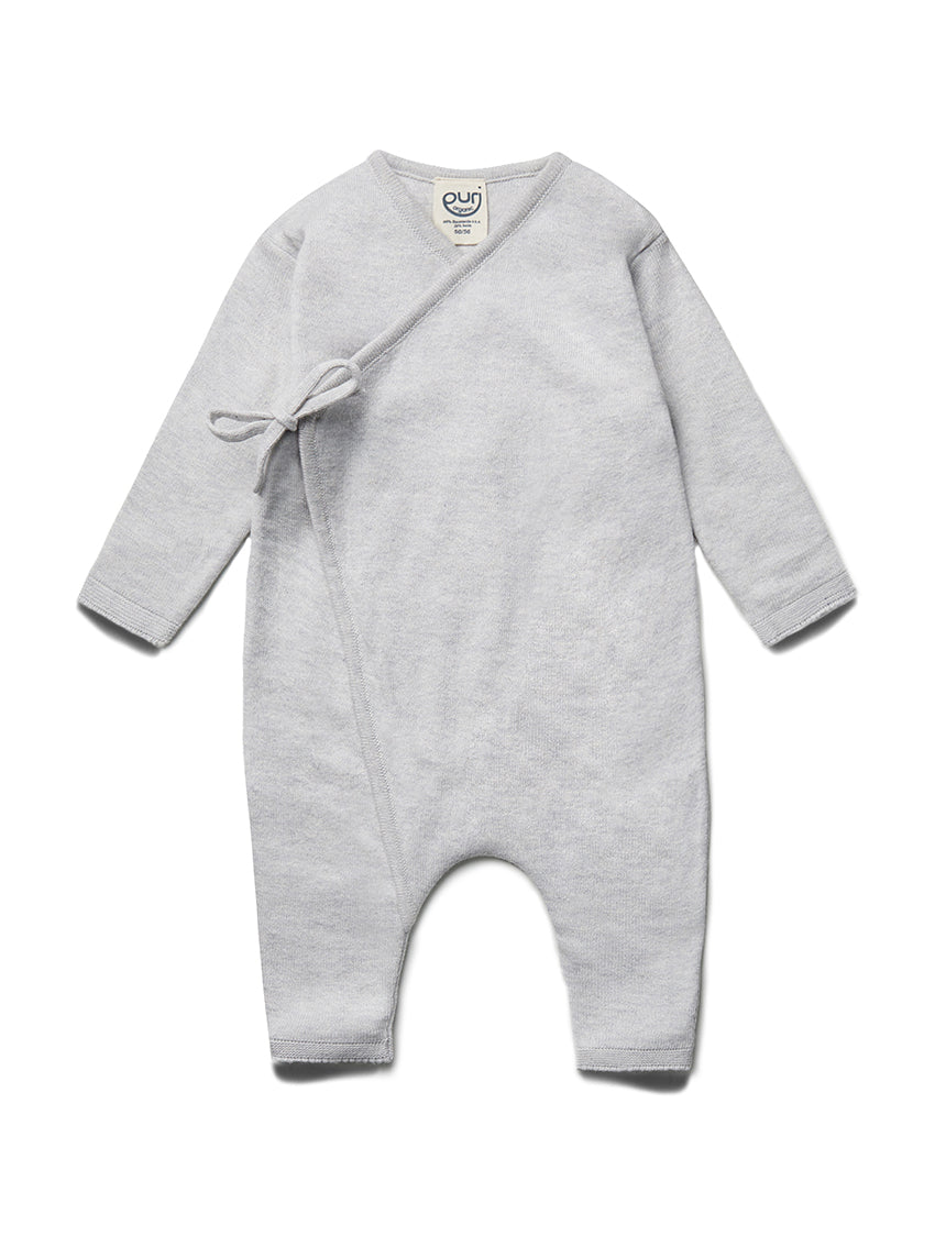 Cotton/Silk Overall Silvergrey