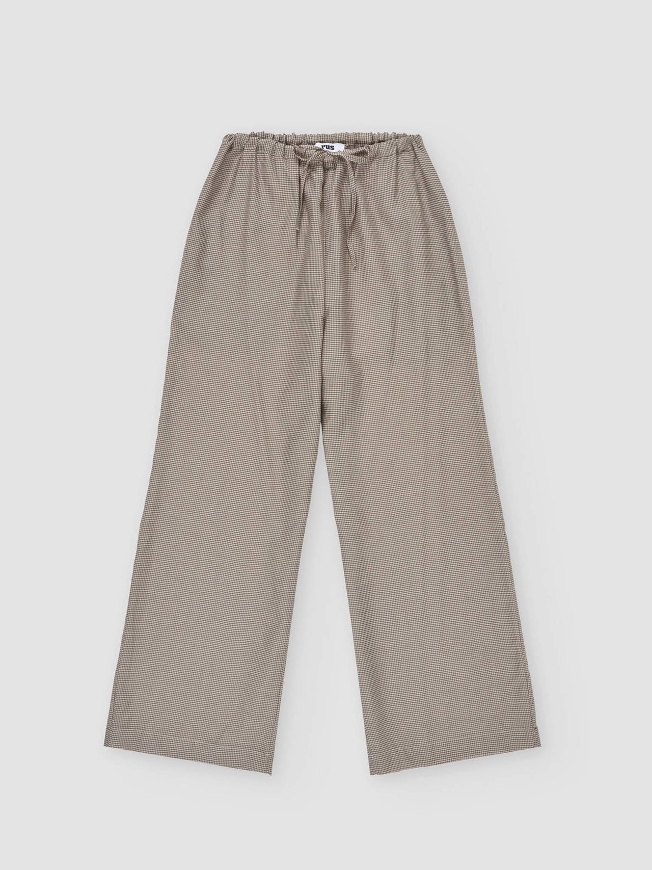 Fue Pants Gingham Coffee
