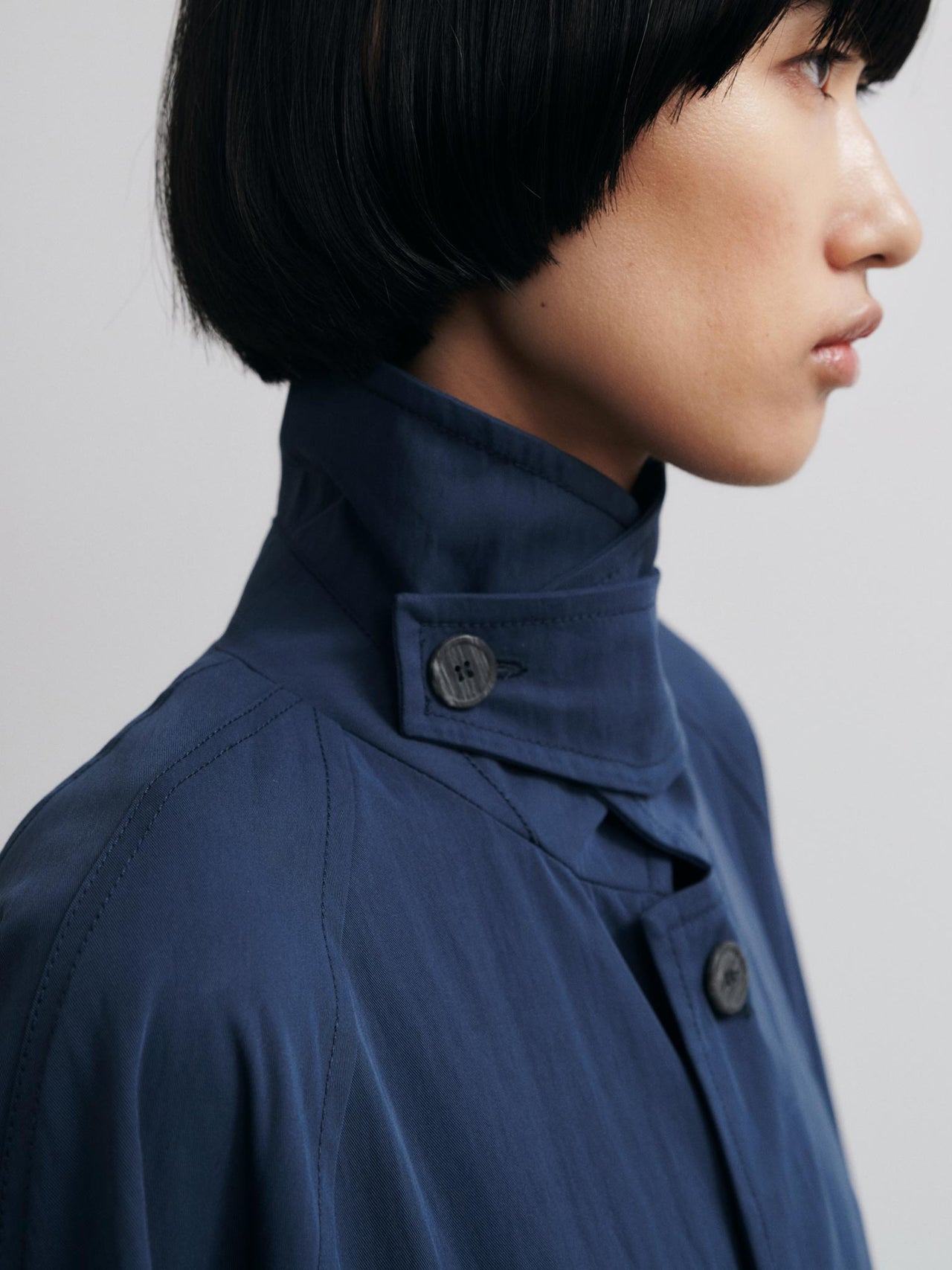 Tsuyu Trench Coat dark Blue