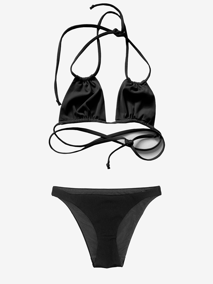 Top No.7 Black Rib
