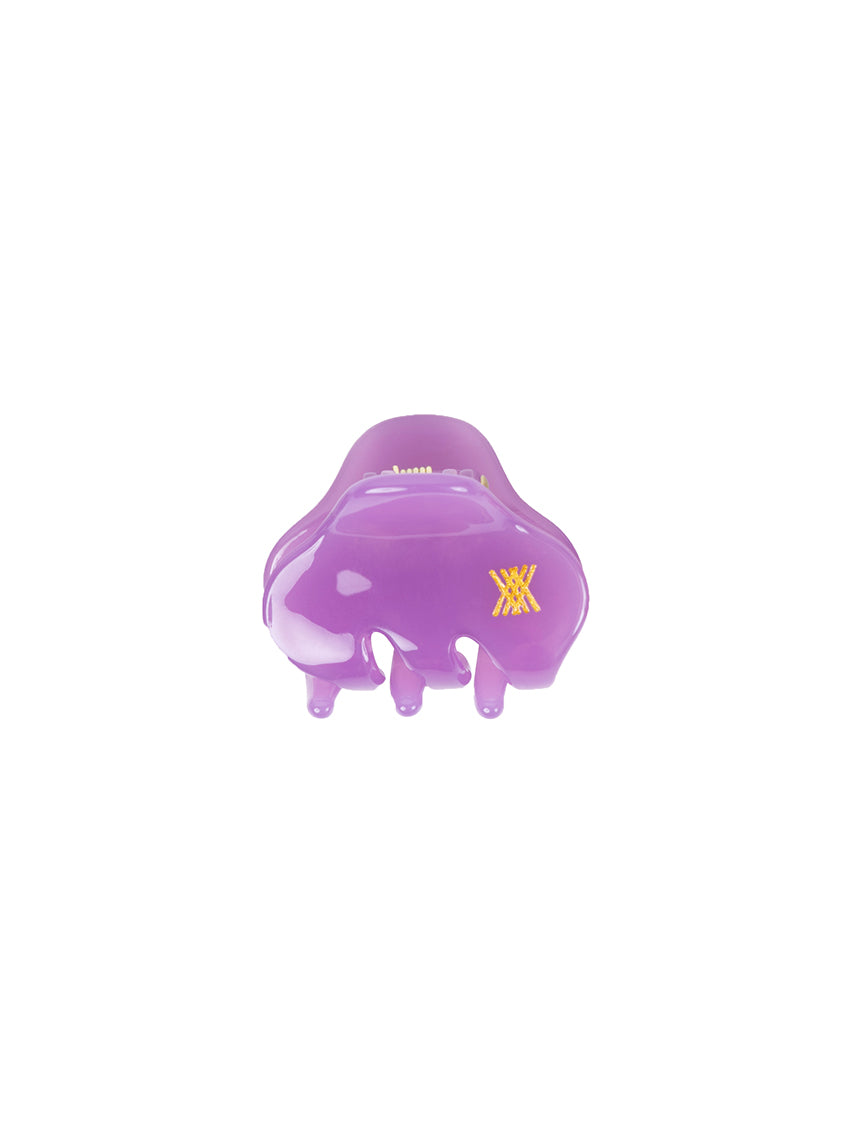 Hair Clamp Small Purple Orchid