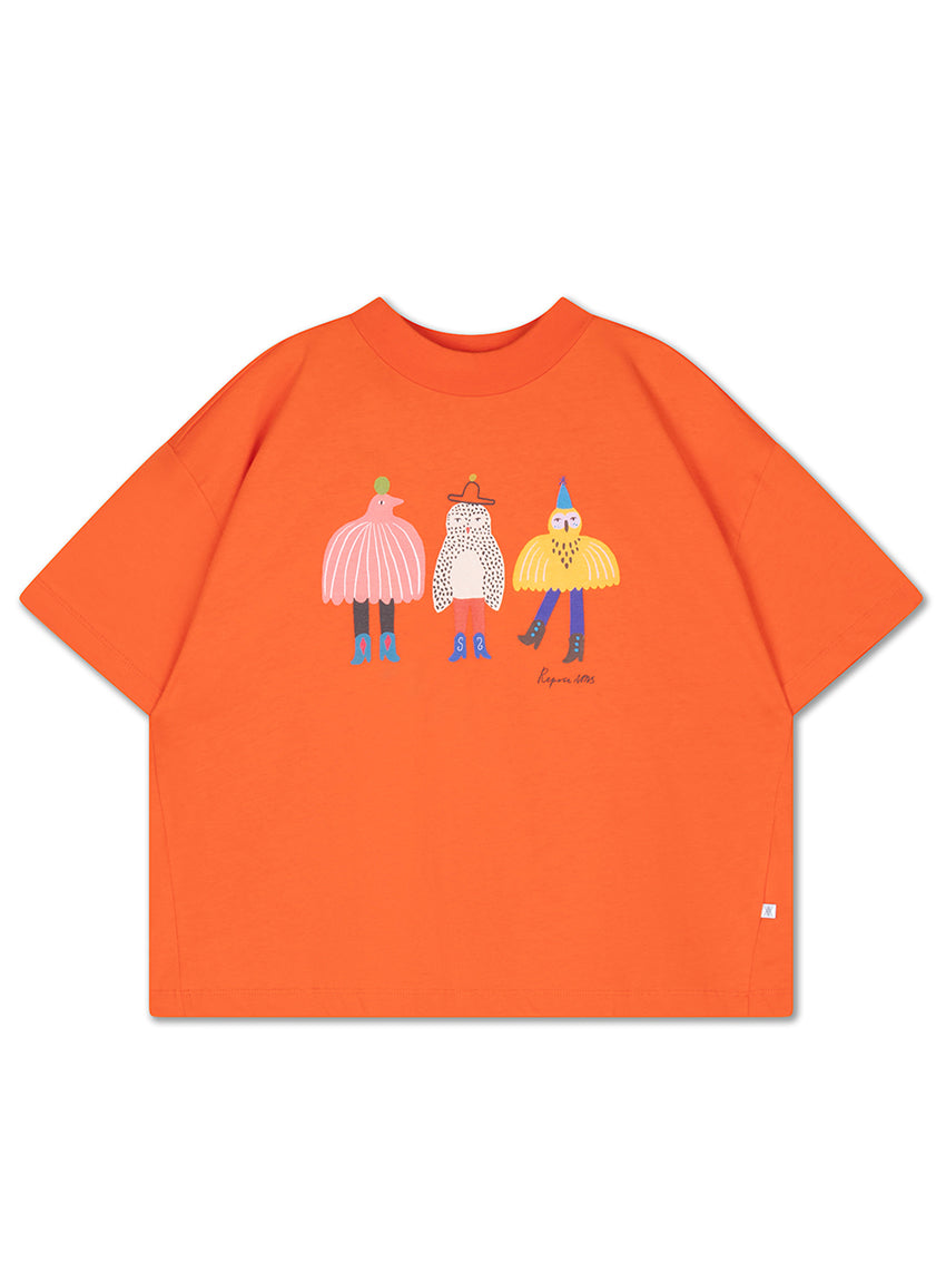 Boxy T-Shirt Flame Red