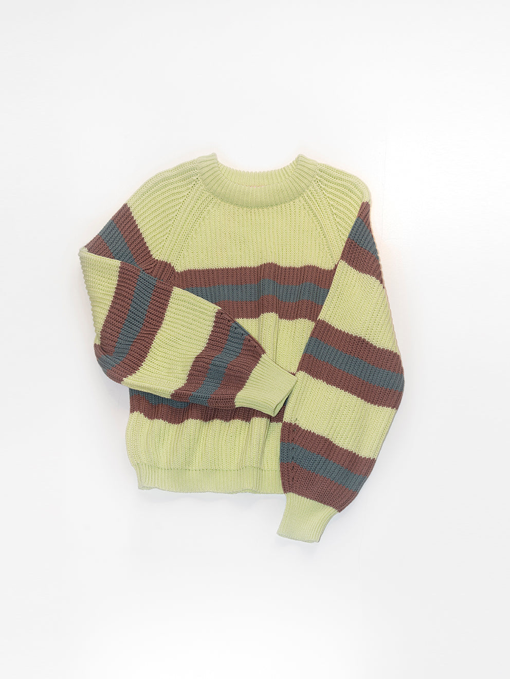 Sporty Sweater Lime/ Vino-Grigio