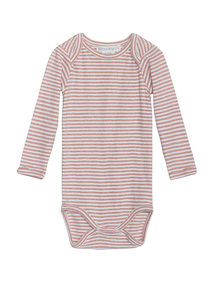 Baby Body Stripe Clay Offwhite