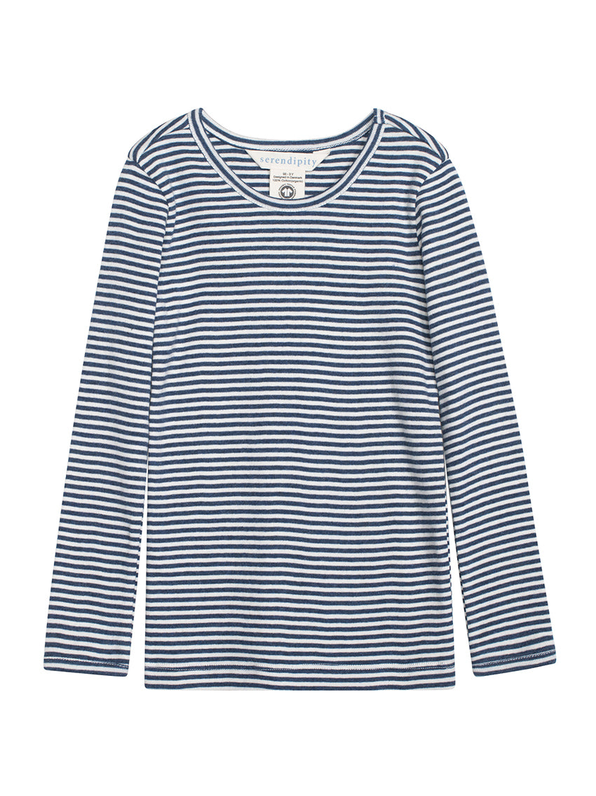 Slim T-Shirt Stripe Navy/Offwhite