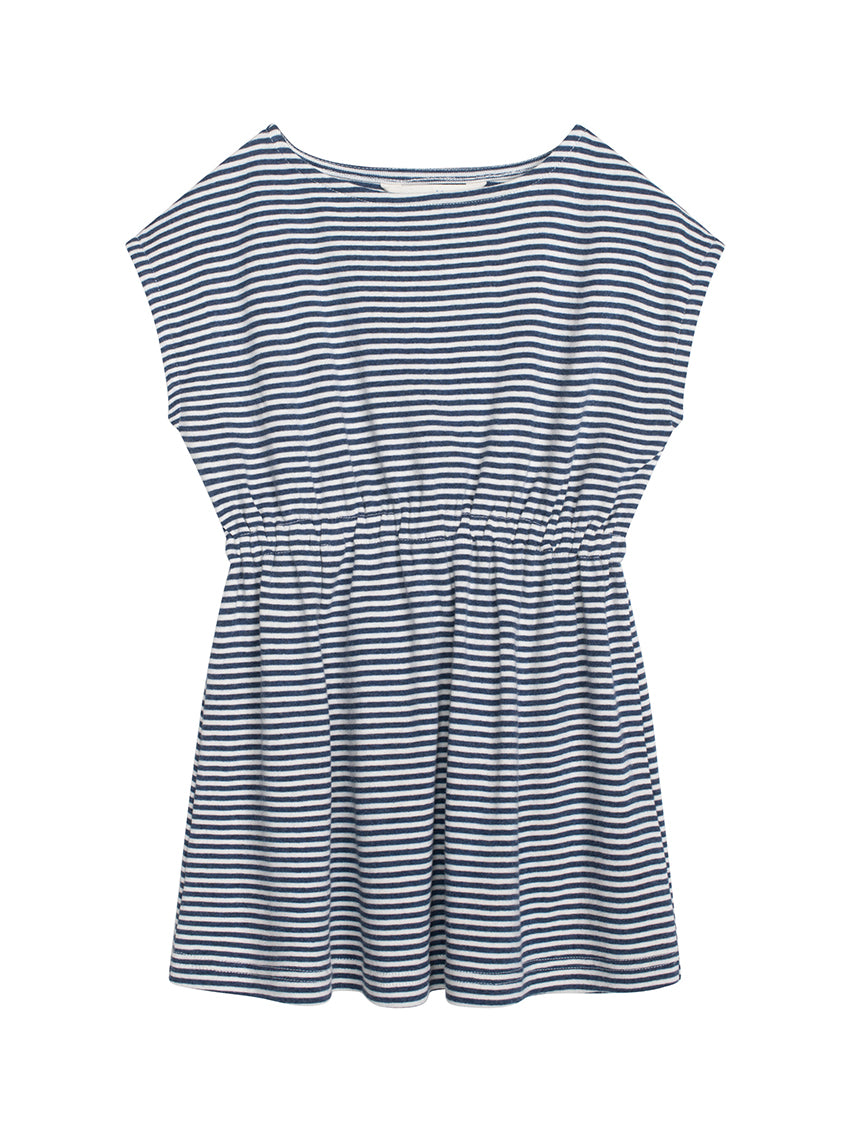 Stripe Beach Dress Navy/Offwhite