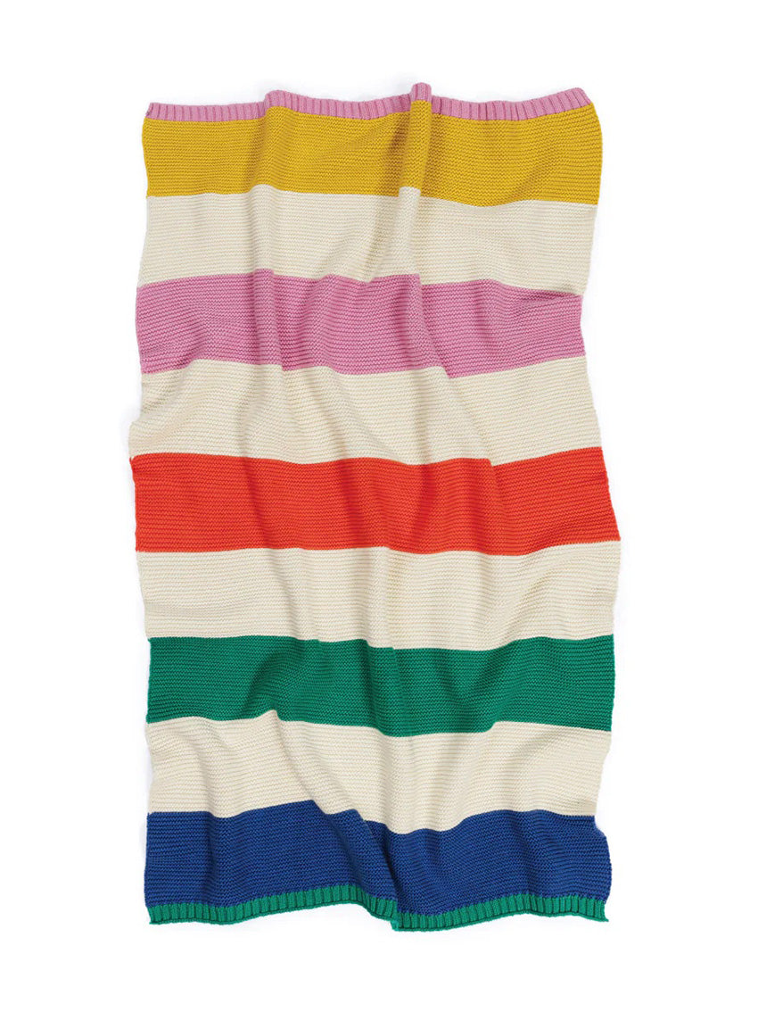 Baby Blanket Striped Rainbow