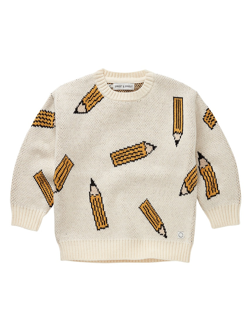 Hairy Sweater Pencils Ivory