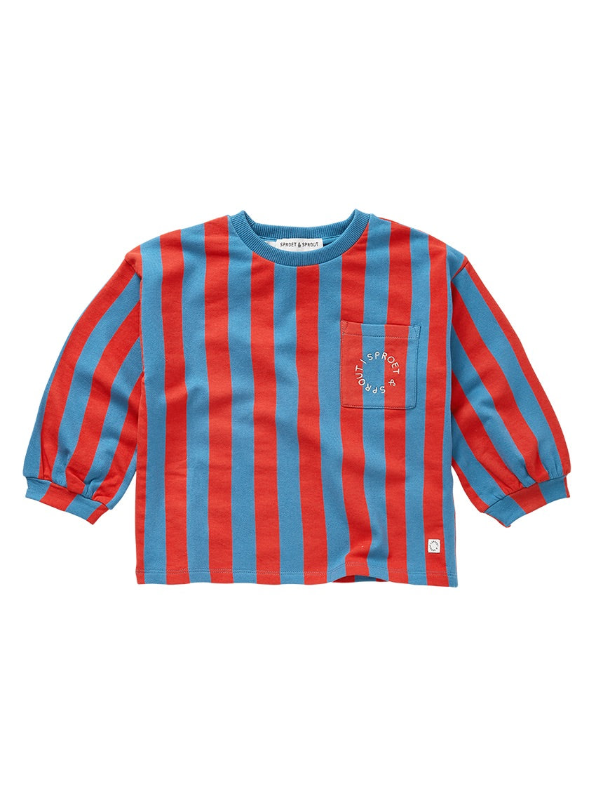 Sweatshirt Boxy Block Stripe
