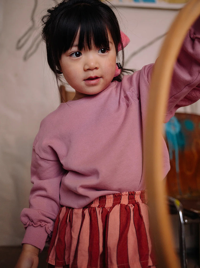 Woven Skirt Garnet Red