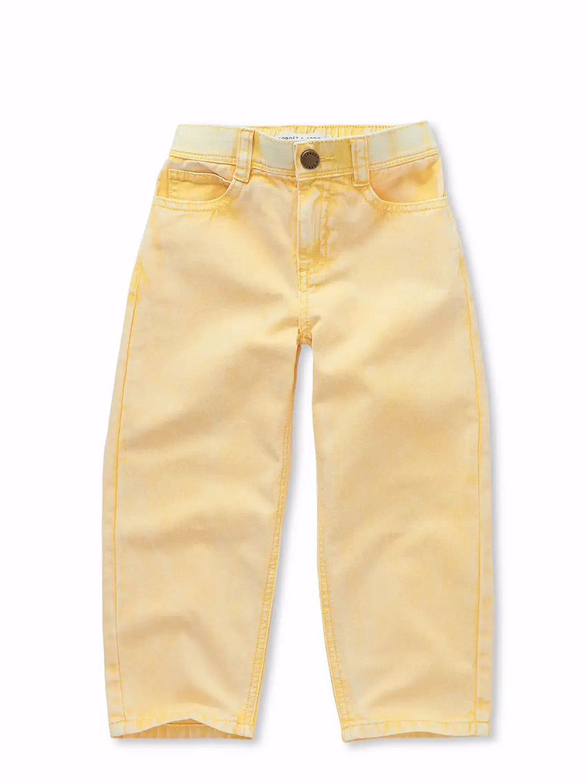 Denim Pants pastel Yellow