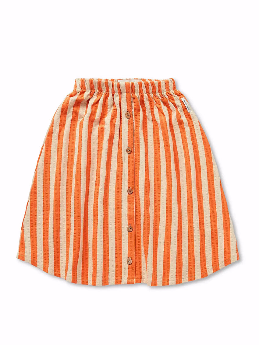Midi Skirts Stripes Sesame