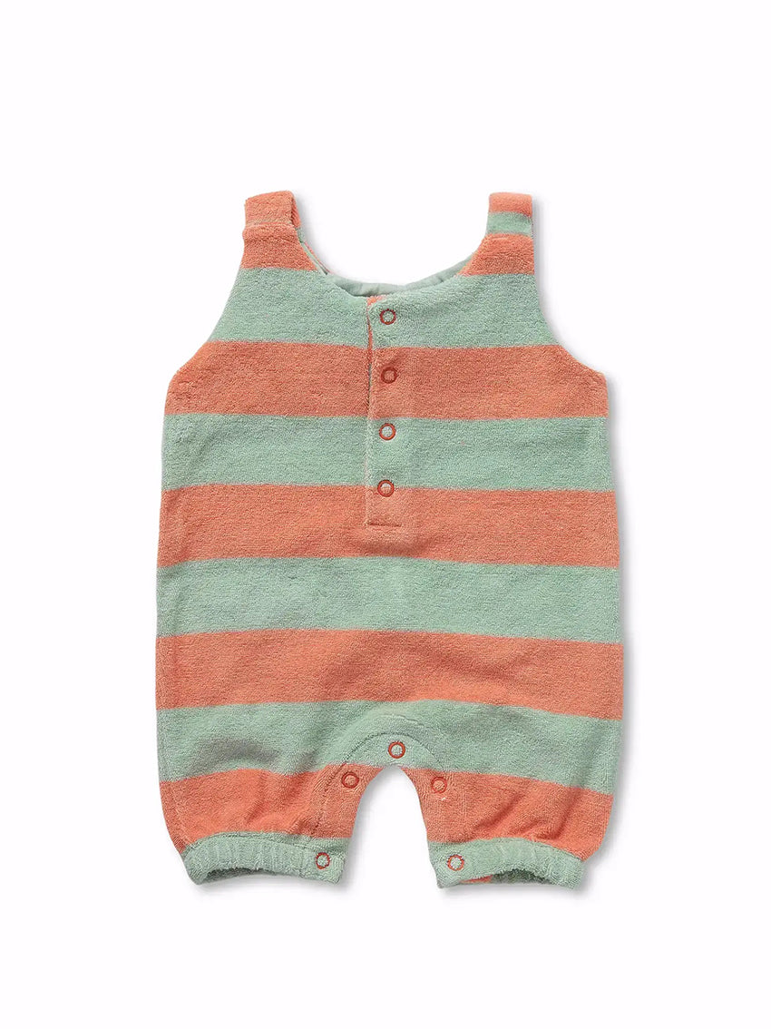 Terry Jumpsuit Stripe Silt Green