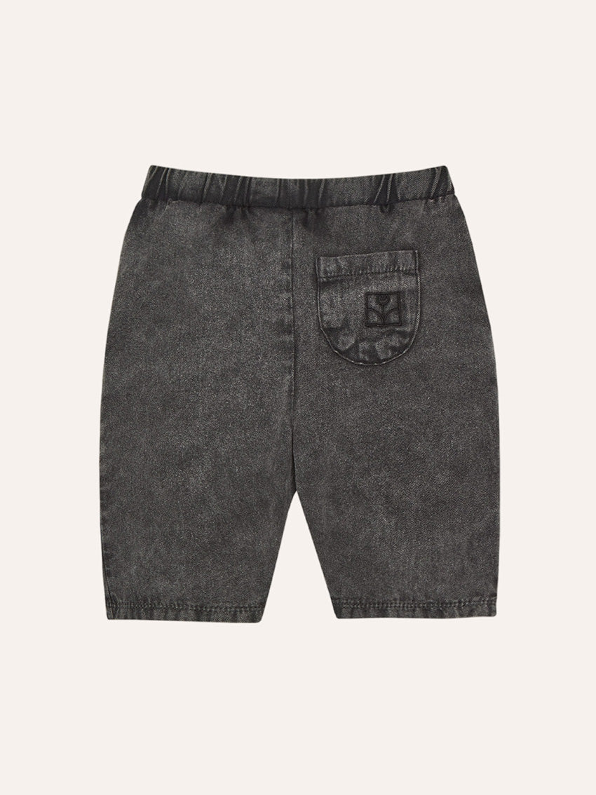 Bicolor Patches Baby Trousers Grey