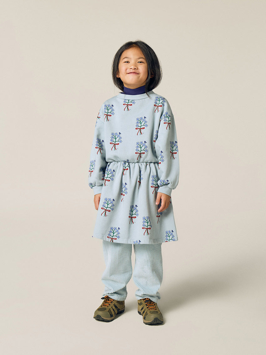 Bouquets Light Blue Dress