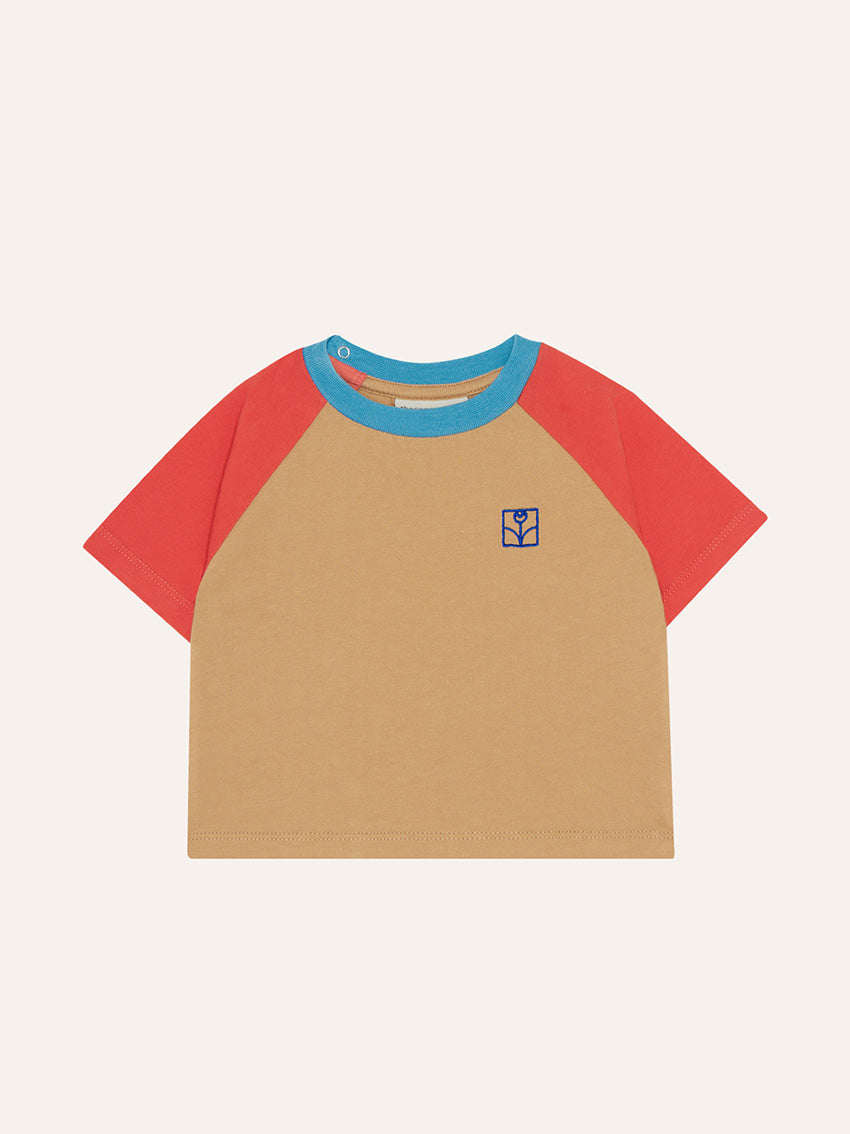 Color Block Red Baby T-Shirt