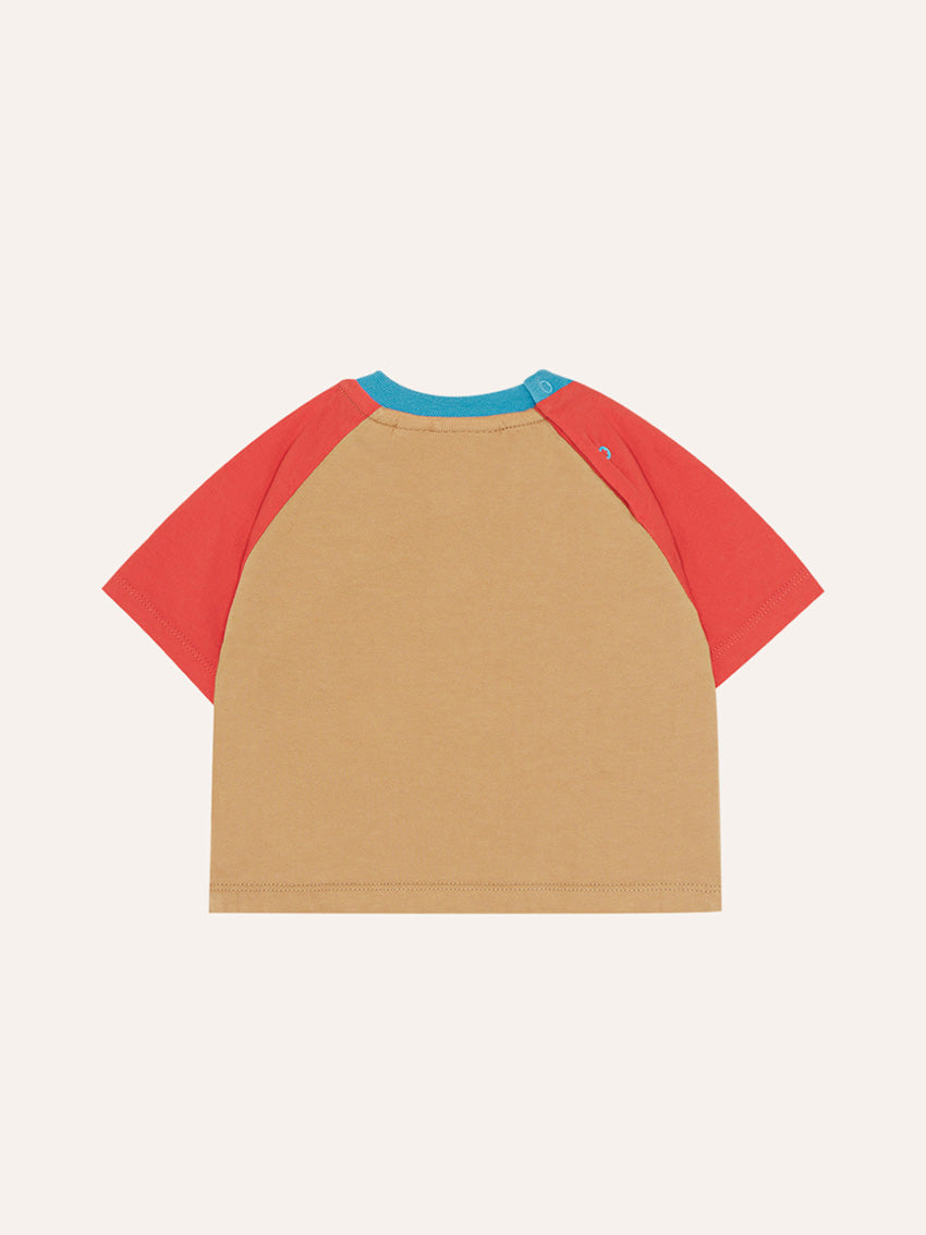 Color Block Red Baby T-Shirt