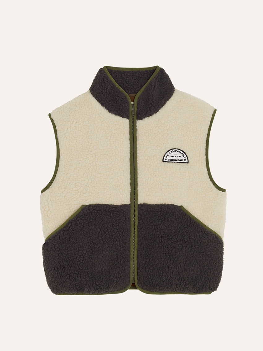 Ecru Teddy Vest