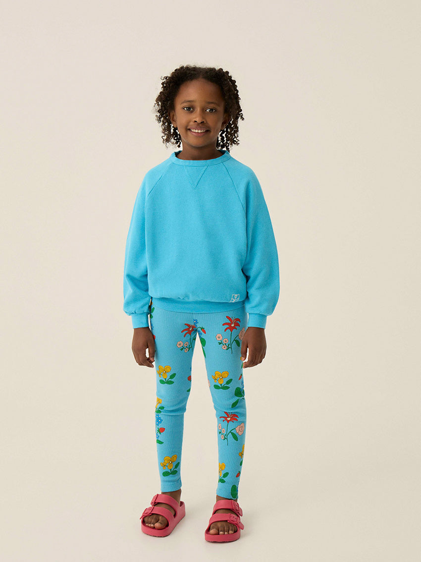 Flowers Allover Leggings Blue