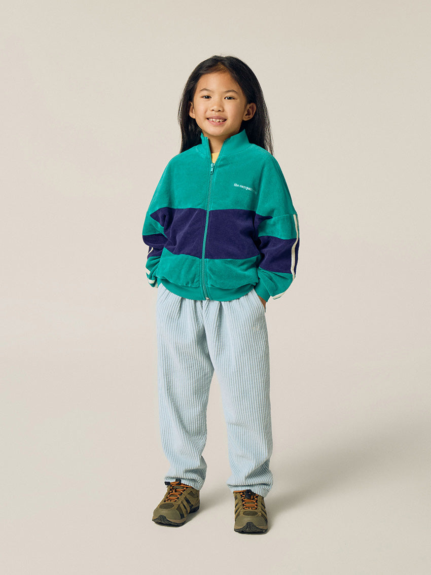 Green Color Block Sweatshirt